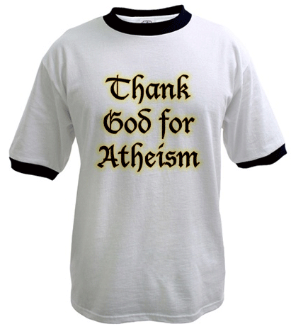 Atheism Shirt, Front Atheism Shirt